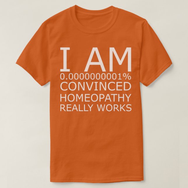 Homeopati T Shirt (Design framsida)