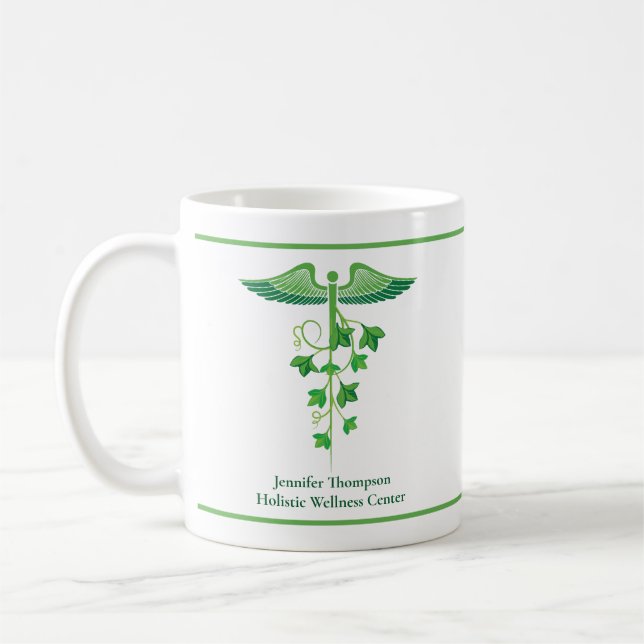 Homeopatisk Medicine Hälsa Centre Naturopath Kaffemugg (Vänster)