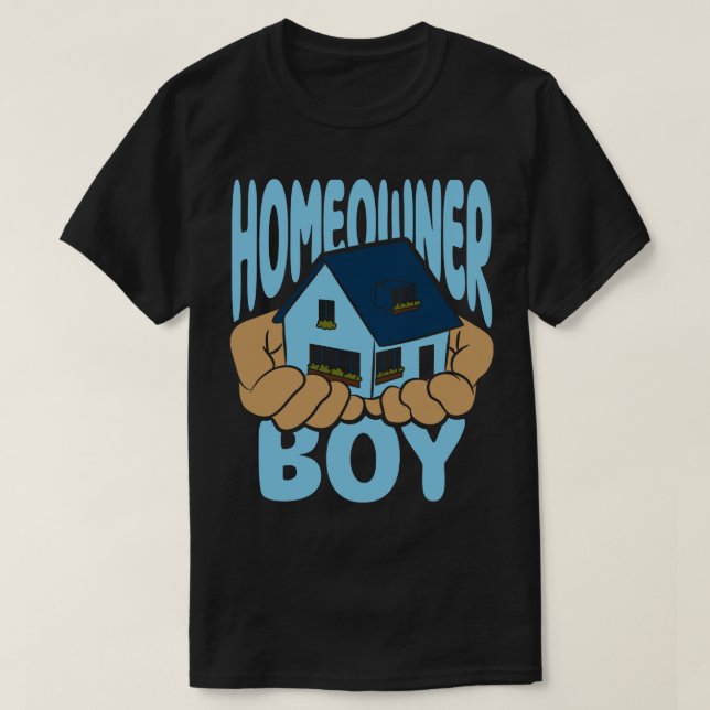 Homeowner Boy HouseuppvärmParty T Shirt (Design framsida)