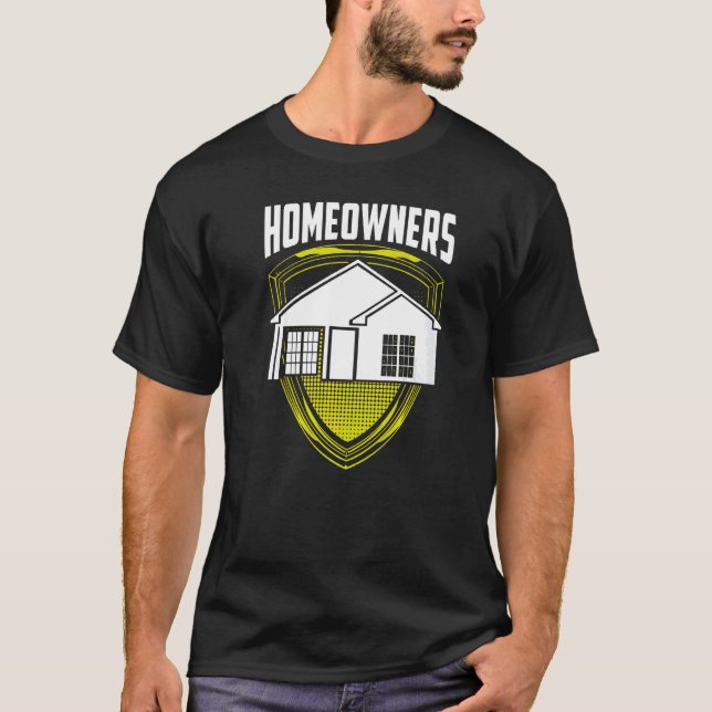 HomeOwner Landlord Homeowner Home House T Shirt (Framsida)