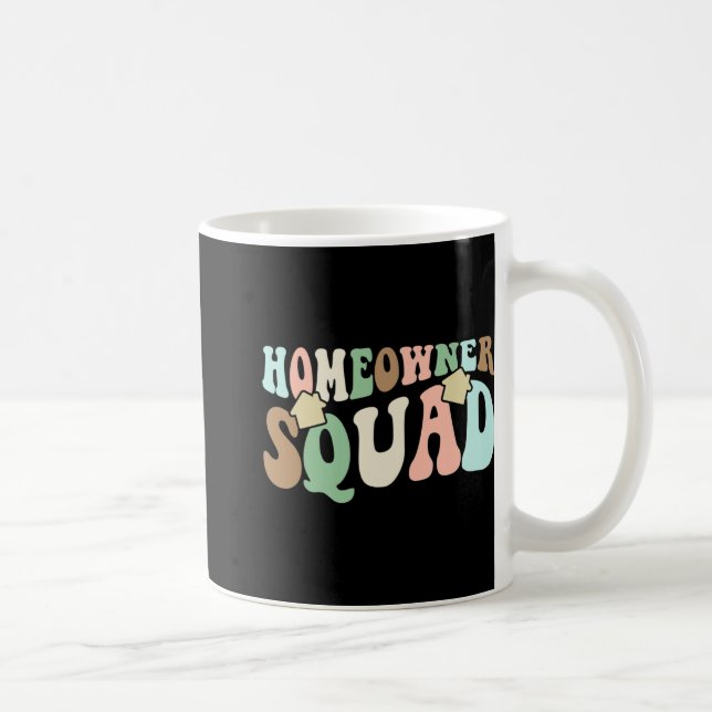 Homeowner Squad - New House Family Matching Groovy Kaffemugg (Höger)