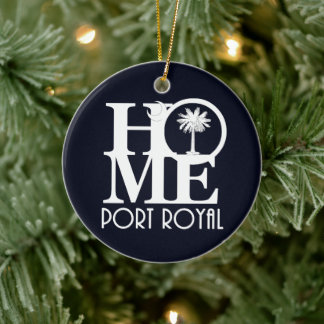 HOMEPort Royal South Carolina Julgransprydnad Keramik