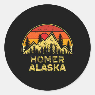 Homer Alaska Ak-bergen utomhusbruk Runt Klistermärke