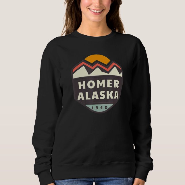 Homer Alaska Mountains Sunset 1 T Shirt (Framsida)
