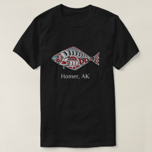 Homer Alaska Native American Halibut Fishermen Gif T Shirt