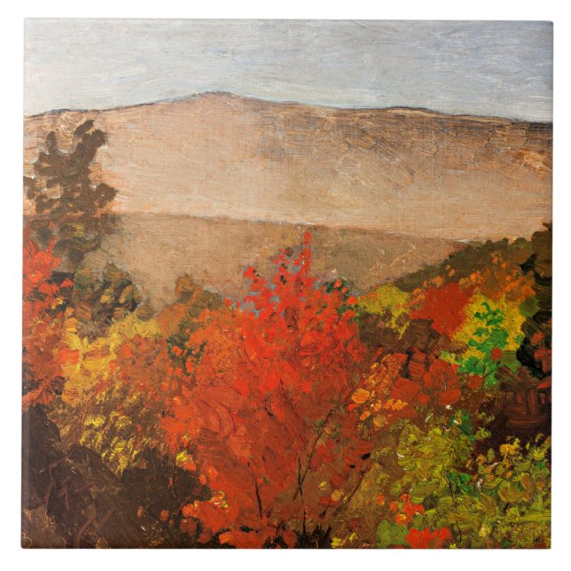 Homer - Autumn Treetops Kakelplatta (Framsidan)