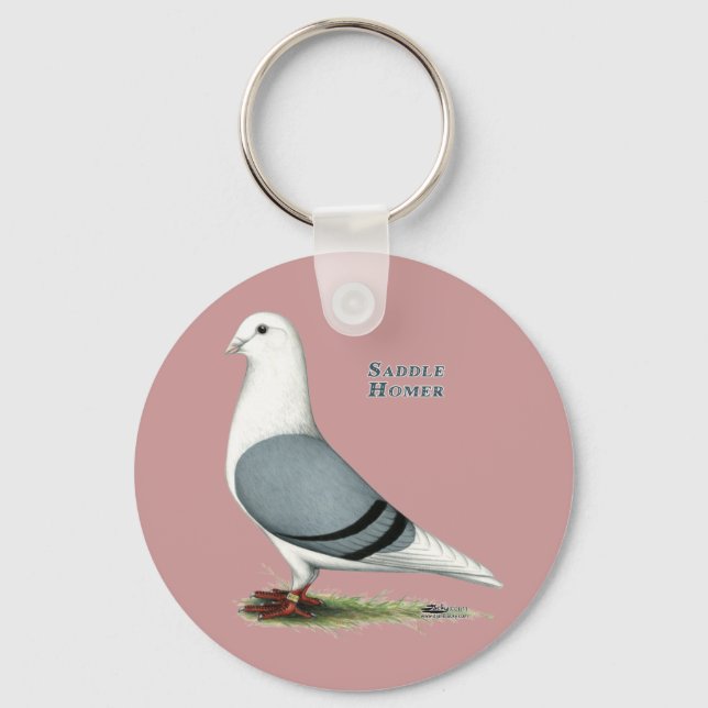 Homer Blue Saddle Nyckelring (Framsida)