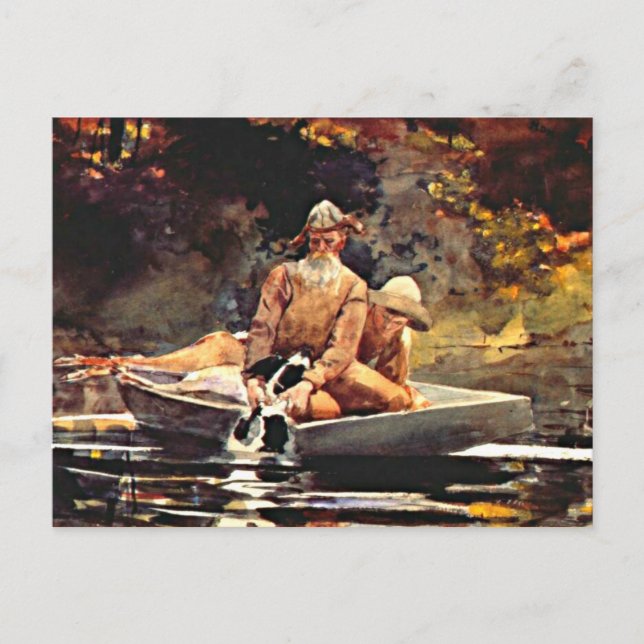 Homer - Efter hunt Vykort (Framsida)