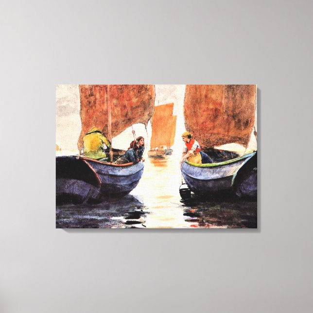 Homer - Efterhandsfärg, vattenfärgmålning i bra Canvastryck (Framsida)