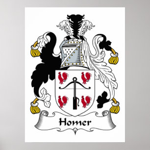 Homer familjvapensköld poster