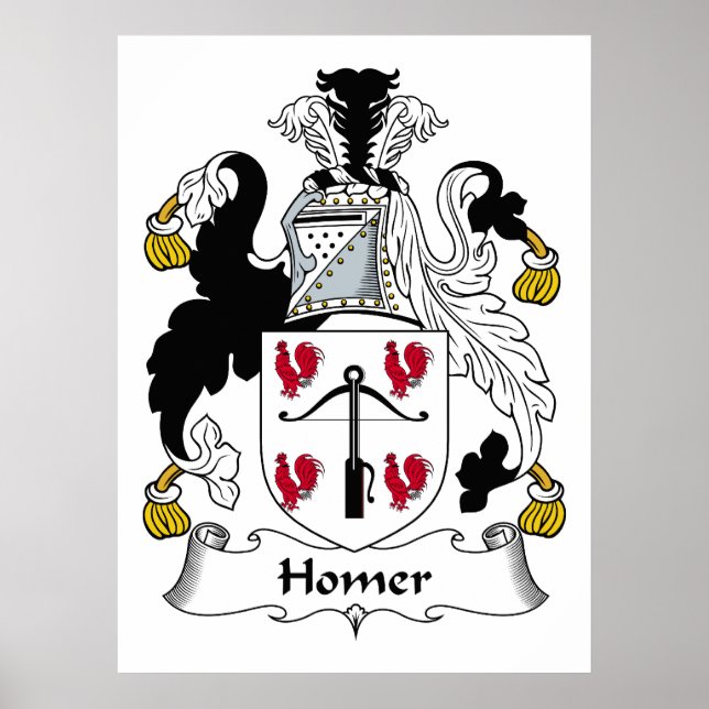 Homer Family Crest Poster (Framsidan)