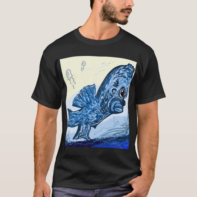 Homer Fisk T Shirt (Framsida)