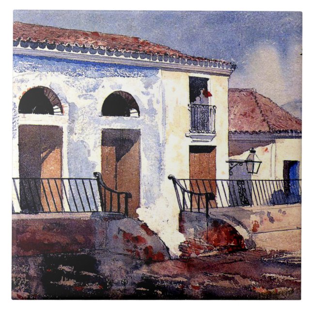 Homer - House, Santiago, Kuba Kakelplatta (Framsidan)
