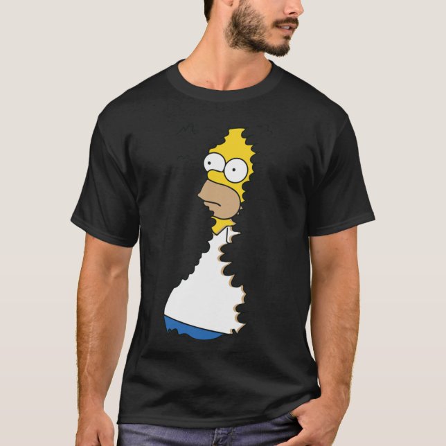 Homer in Hedges Classic T-Shirt (Framsida)