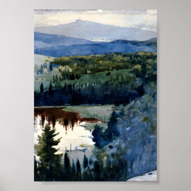 Homer - Indian Village, Adirondacks Poster (Framsidan)
