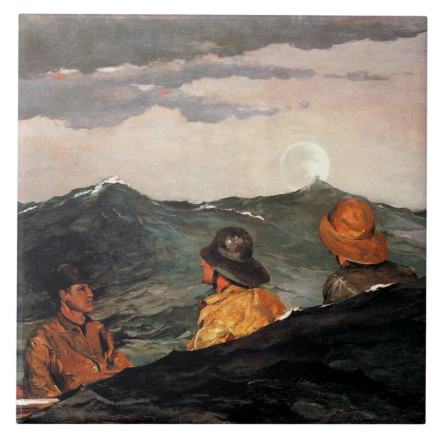 Homer - Kissing Måne Kakelplatta (Framsidan)