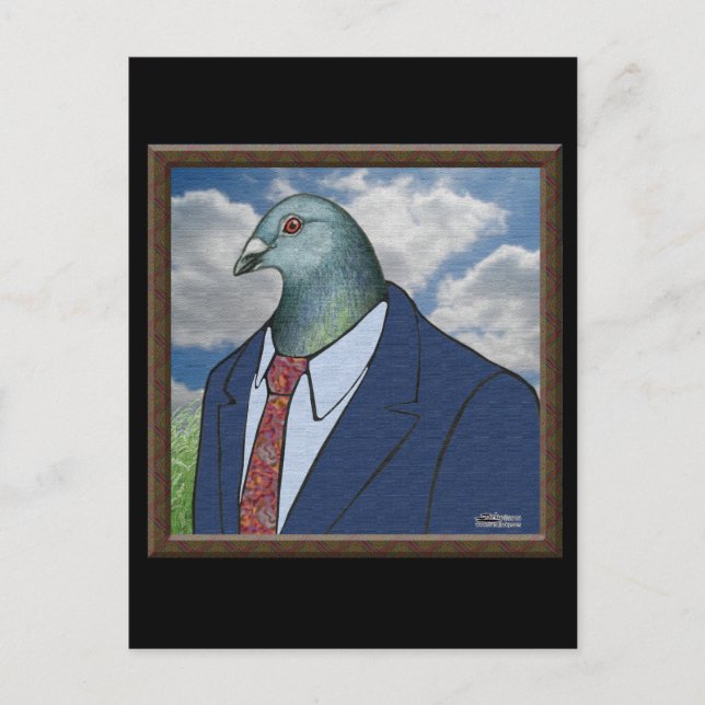 Homer Kostym Framed Vykort (Framsida)