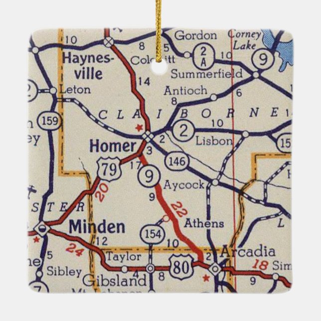 Homer LA Julgransprydnad Keramik (Baksida)