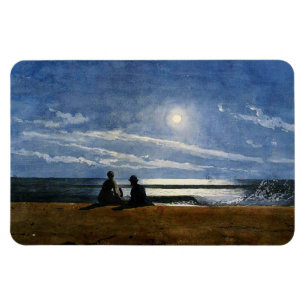 Homer - Moonlight, bra konsmålning Magnet
