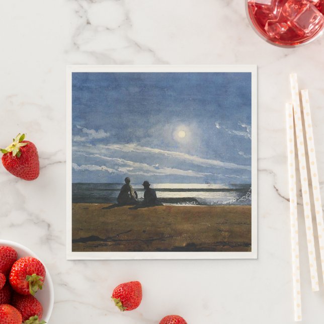 Homer - Moonlight, bra konsmålning, Pappersservett (Insitu)