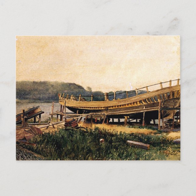 Homer - Skeppsbyggnad, Ipswich Vykort (Framsida)