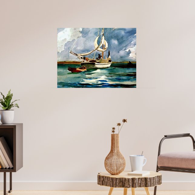 Homer - Sloop, Bermuda Poster (Vardagsrum 3)