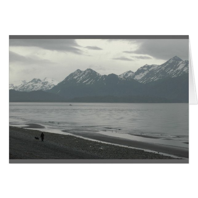 Homer Spit, Alaska Hälsningskort (Framsidan Horizontal)