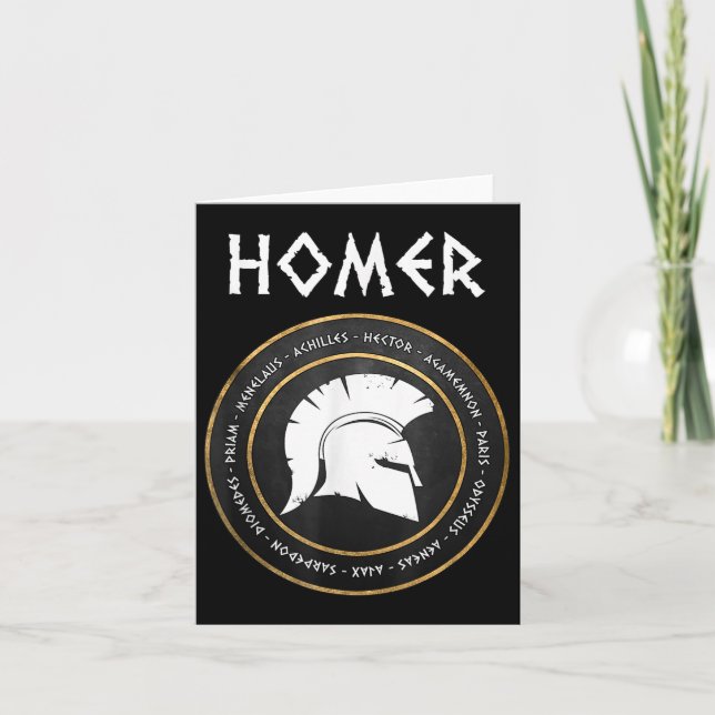 Homer the Iliad and Odyssey Heroes of the Trojan W Kort (Framsida)