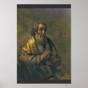 Homer. Vid Rembrandt Van Rijn (bäst kvalitets-) Poster