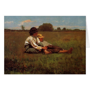 Homer Winslow konstarbete Hälsningskort