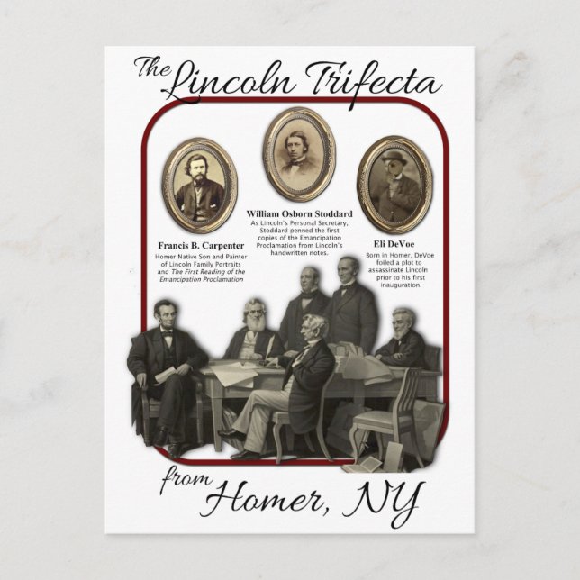 Homers Lincoln Trifecta Postcards Vykort (Framsida)