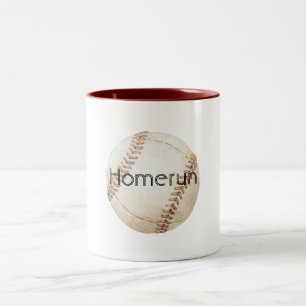 Homerun Baseboll Två-Tonad Mugg
