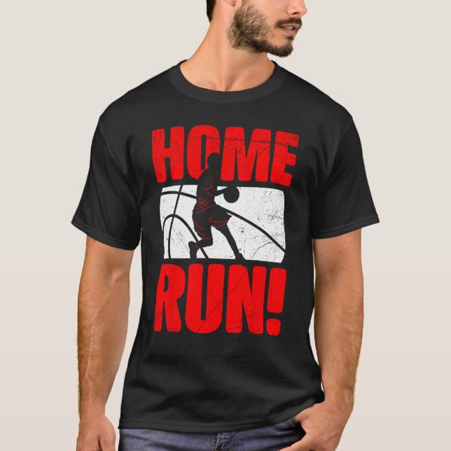 HomeRun Basketball Baseball Mash Up Hilarious Non  T Shirt (Framsida)