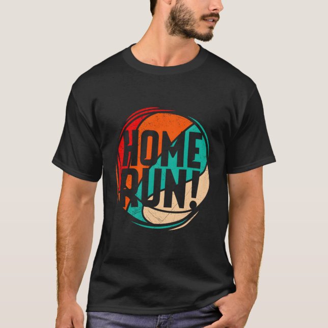 Homerun Basketball Baseball Mash Up-Superskoj, ej  T Shirt (Framsida)