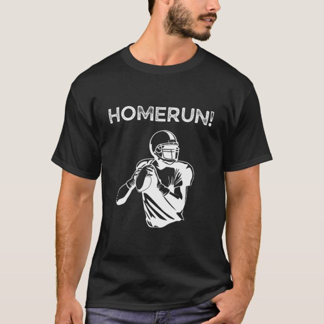 Homerun Football Sports T Shirt (Framsida)