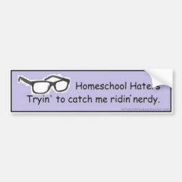 Homeschool bildekal - Nerdy Ridin