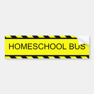 homeschool buss bildekal