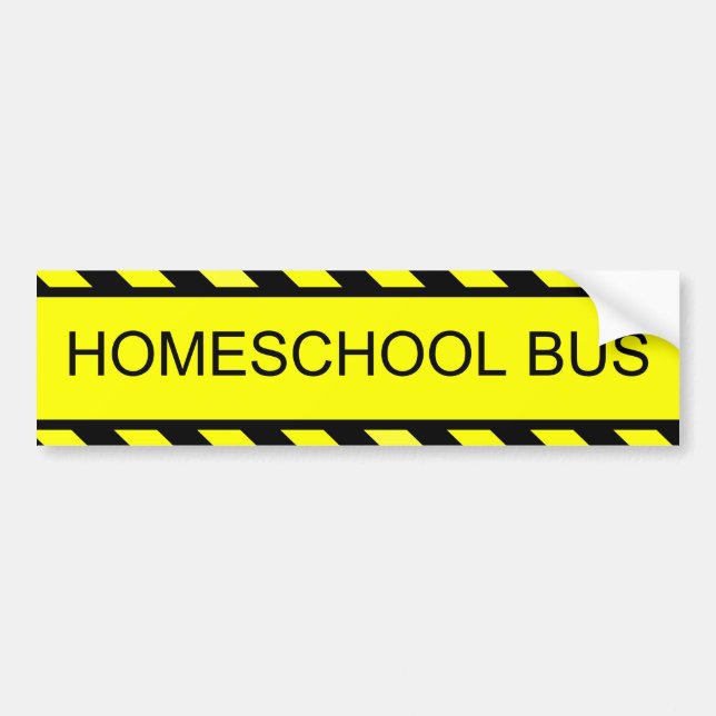 homeschool buss bildekal (Framsidan)