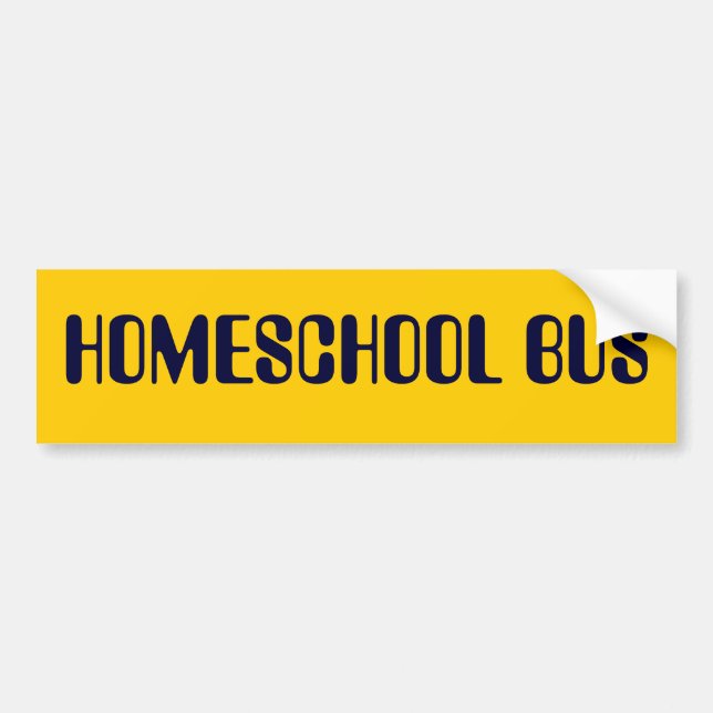 HOMESCHOOL-BUSSbildekal Bildekal (Framsidan)