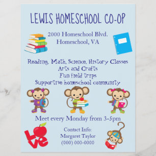 Homeschool Co op Reklamblad