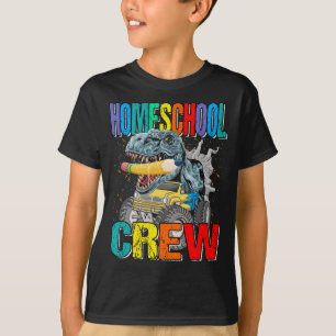 Homeschool Crew Monster Lastbil Dinosaur Boys T Shirt