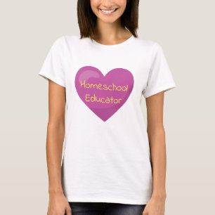 Homeschool Educator Heart T Shirt
