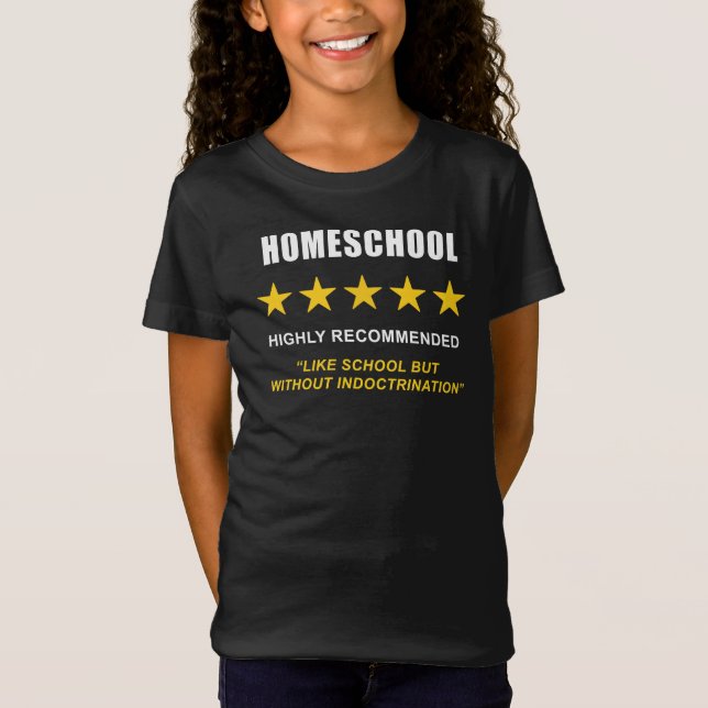 Homeschool - hög rekommenderad: Lustigt Sarkastisk T Shirt (Framsida)