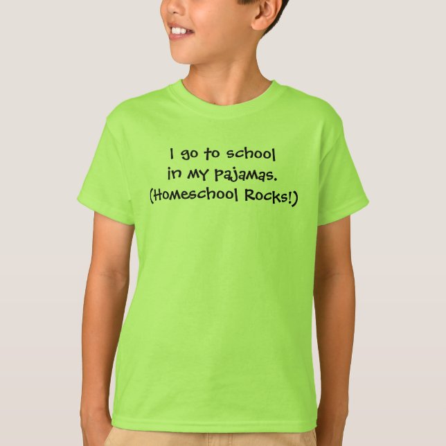 Homeschool i pajamas tröja (Framsida)