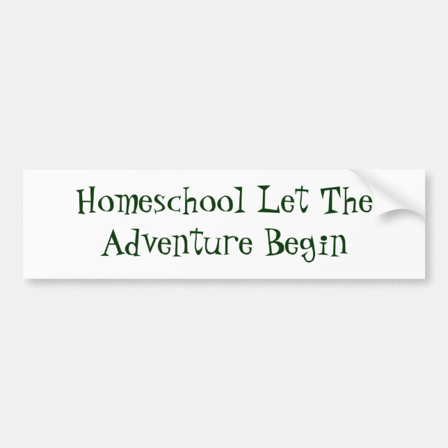 Homeschool l5At TheAdventure börja Bildekal (Framsidan)