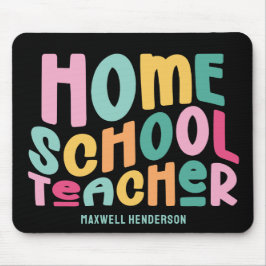 Homeschool Lärare Färgrik Text Musmatta