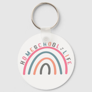 Homeschool Life Rainbow Nyckelring
