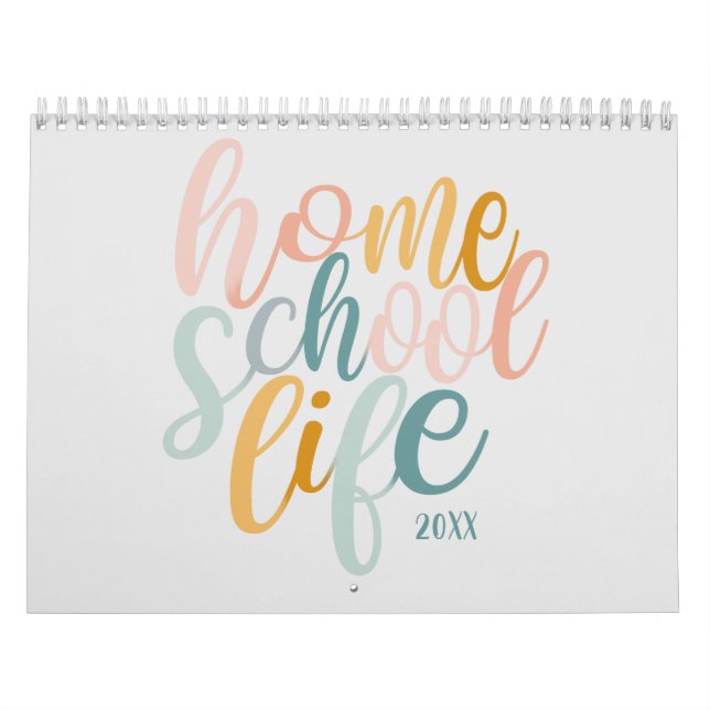 Homeschool Life Söt Citat alt 2024-kalender Kalender (Omslag)