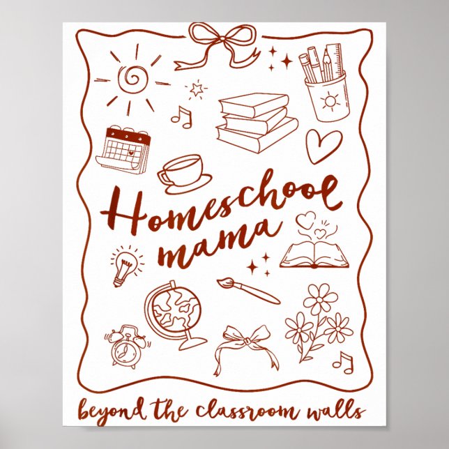 Homeschool Mama Homeschooling Beyond The Clroom Wa Poster (Framsidan)
