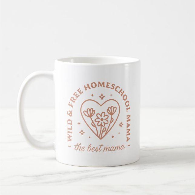 Homeschool mamma, den bästa mamman och de bästa of kaffemugg (Vänster)